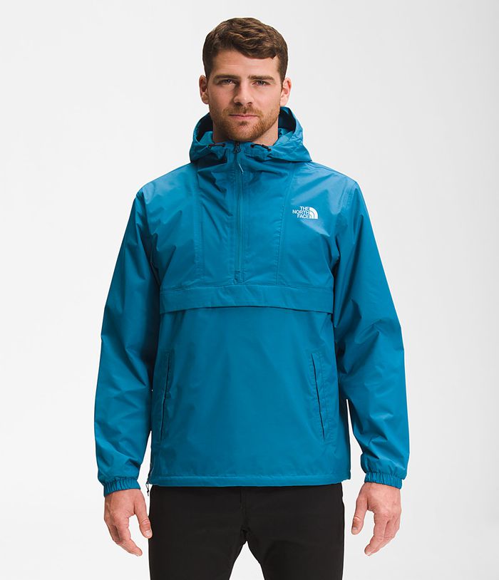 Casaca Impermeable The North Face Hombre Antora Anorak Azules - Peru 73812ABCJ